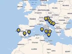 Mapa plavby