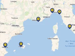 Mapa plavby