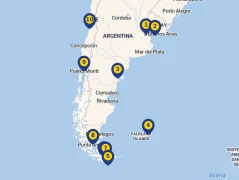 Mapa plavby